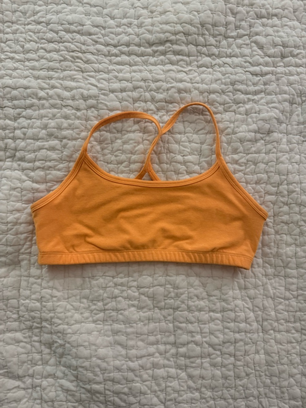 Beyond Yoga Mango Pop Heather Spacedye Sports Bra